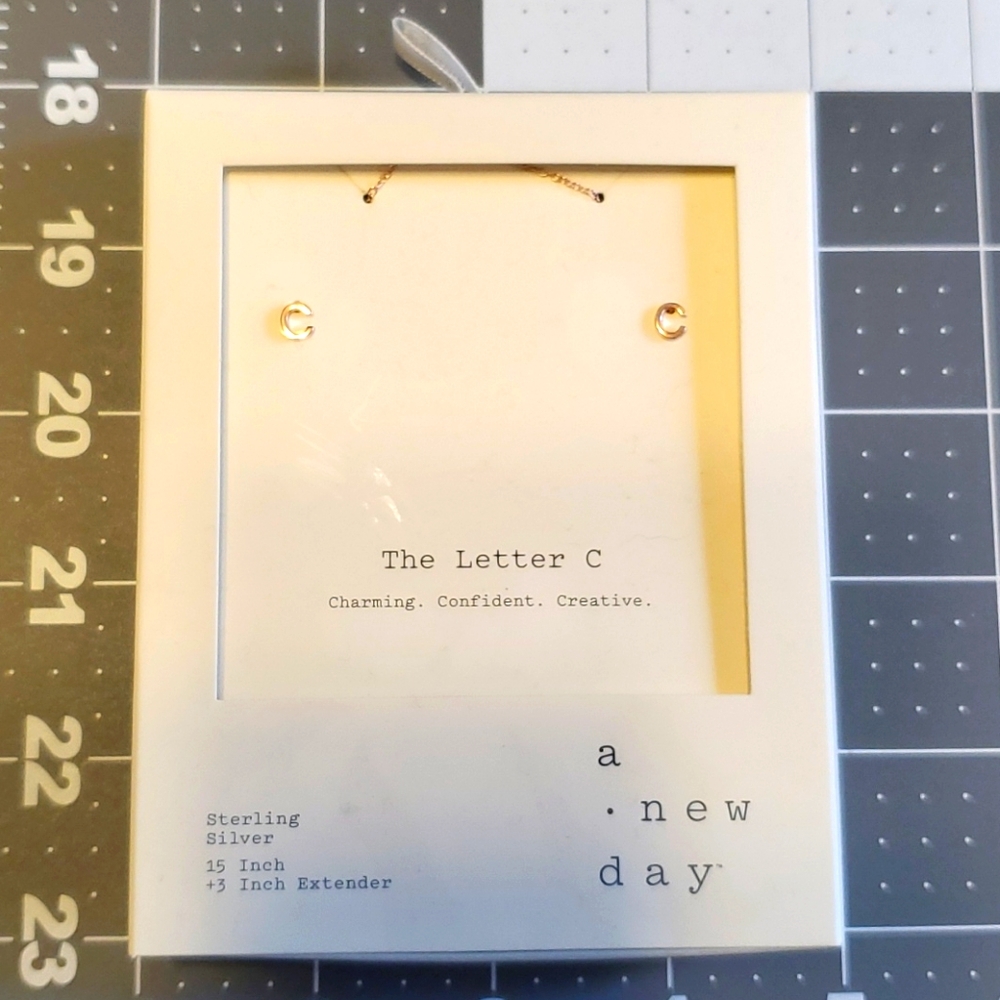 "C" Sterling silver set